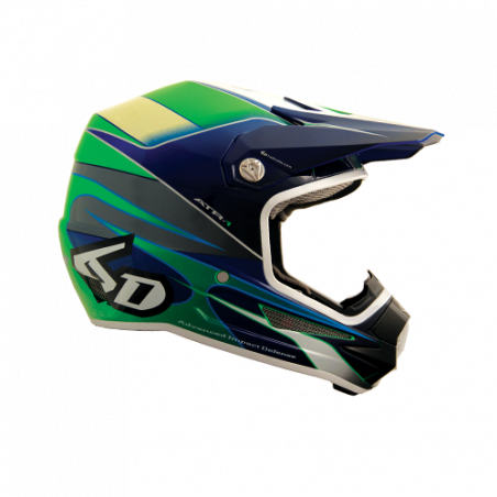 6D - VISOR ATR-1 YOUTH / HORNET GREEN BLUE