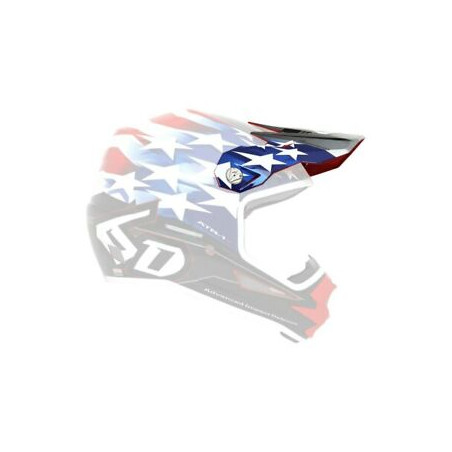 6D - VISOR ATR-1 YOUTH / PATRIOT RED WHITE BLUE