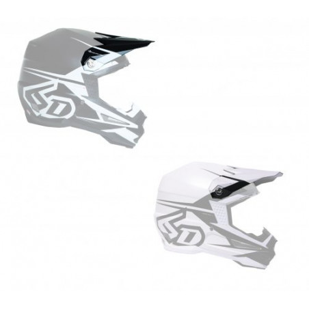 6D - VISOR ATR-1 / S2 MATTE WHITE