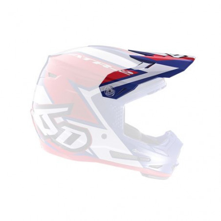 6D - VISOR ATR-2 YOUTH / STRIKE RED WHITE BLUE