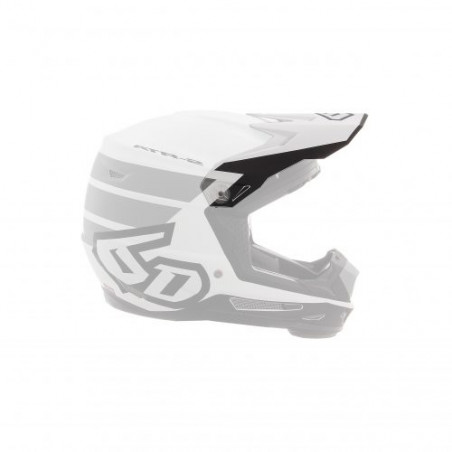 6D - VISOR ATR-2 YOUTH / STRIPE BLACK WHITE