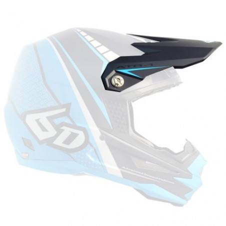 6D - VISOR ATR-1 / EDGE NEON BLUE GREY