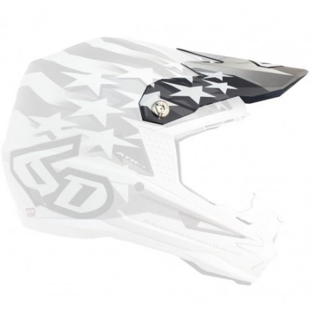 6D - VISOR ATR-1 / PATRIOT MATTE WHITE