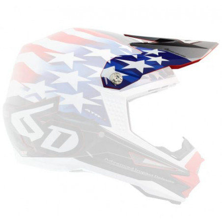 6D - VISOR ATR-1 / PATRIOT RED WHITE BLUE