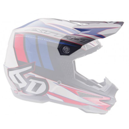 6D - VISOR ATR-1 / POINT RED WHITE BLUE
