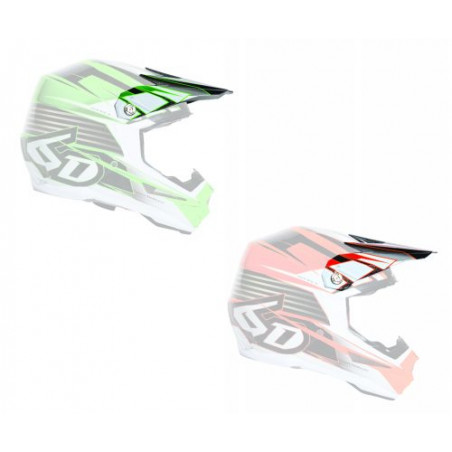 6D - VISOR ATR-1 / RUSH RED WHITE BLUE