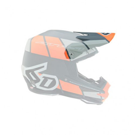 6D - VISOR ATR-1 / SHEAR ORANGE GREY BLACK
