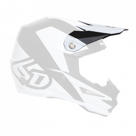 6D - VISOR ATR-1 / WEDGE MATTE BLACK WHITE