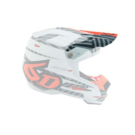 6D - VISOR ATR-2 / HAVOC NEON ORANGE WHITE
