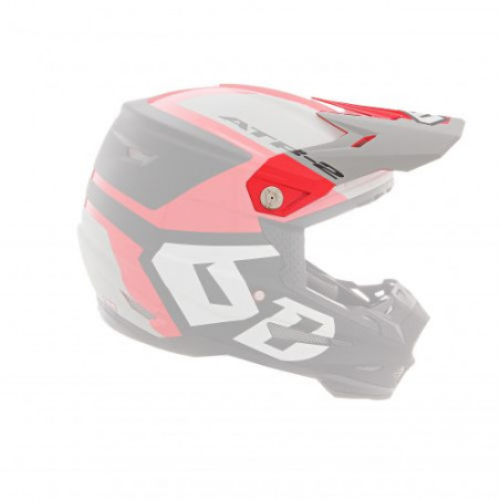 6D - VISOR ATR-2 / HELO RED GREY