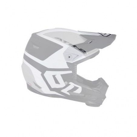 6D - VISOR ATR-2 / HELO WHITE GREY BLACK