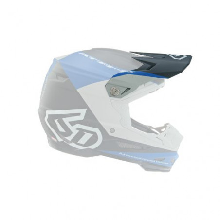 6D - VISOR ATR-2 / QUADRANT BLUE BLACK GREY
