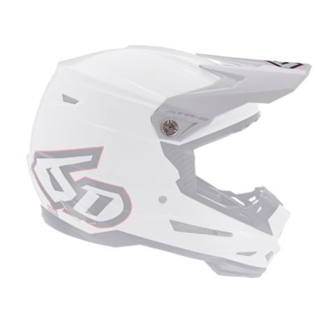 6D - VISOR ATR-2 / SOLID WHITE GLOSS