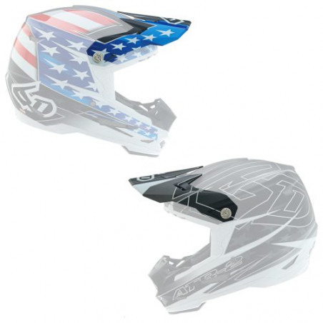 6D - VISOR ATR-2 / SUPER PATRIOT RED WHITE BLUE